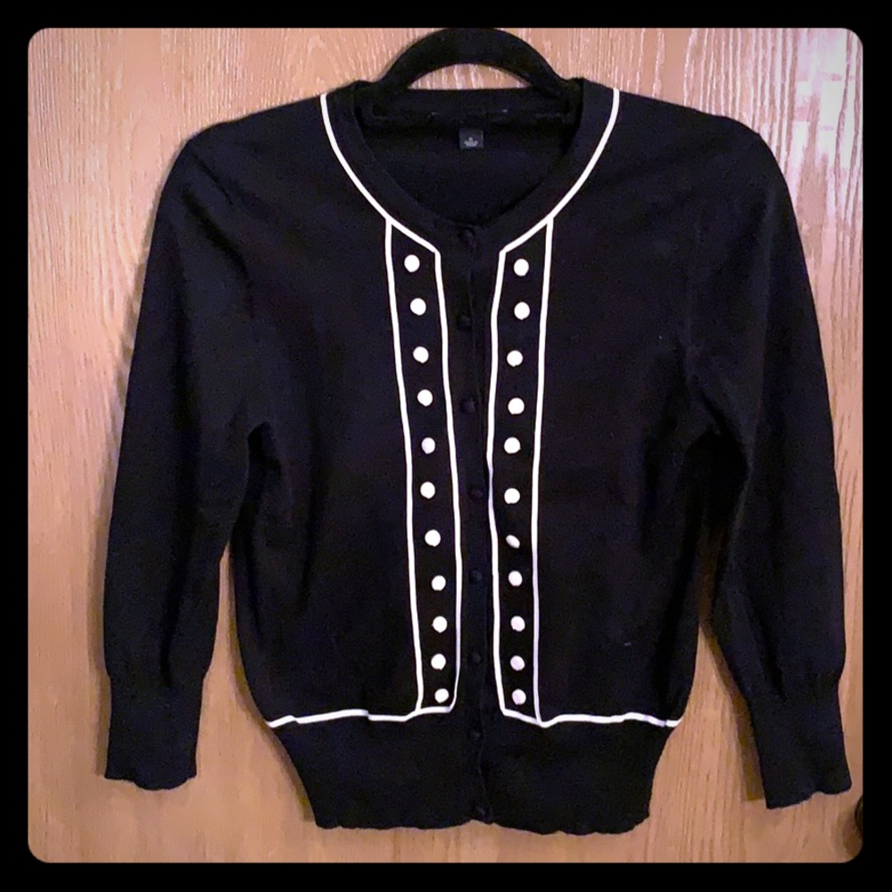 Black and white Banana Republic cardigan - Picture 1 of 4